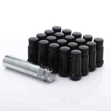 20x Radmutter (Lug nuts) M12 x 1,25 x 45 mm Kegelbund 60° Schwarz Radbolzen f...