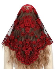 Catholic Mass Veil Church Lace Mantilla Spanish Iglesia Velos Chapel Head Acc...