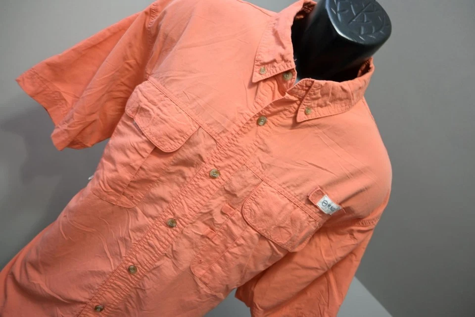 Camisa de Pesca Magallanes Equipo de Pesca Absorbente Ventilada Melocotón Pescador Ajuste Para Hombres Talla Grande Foto 4 de 4