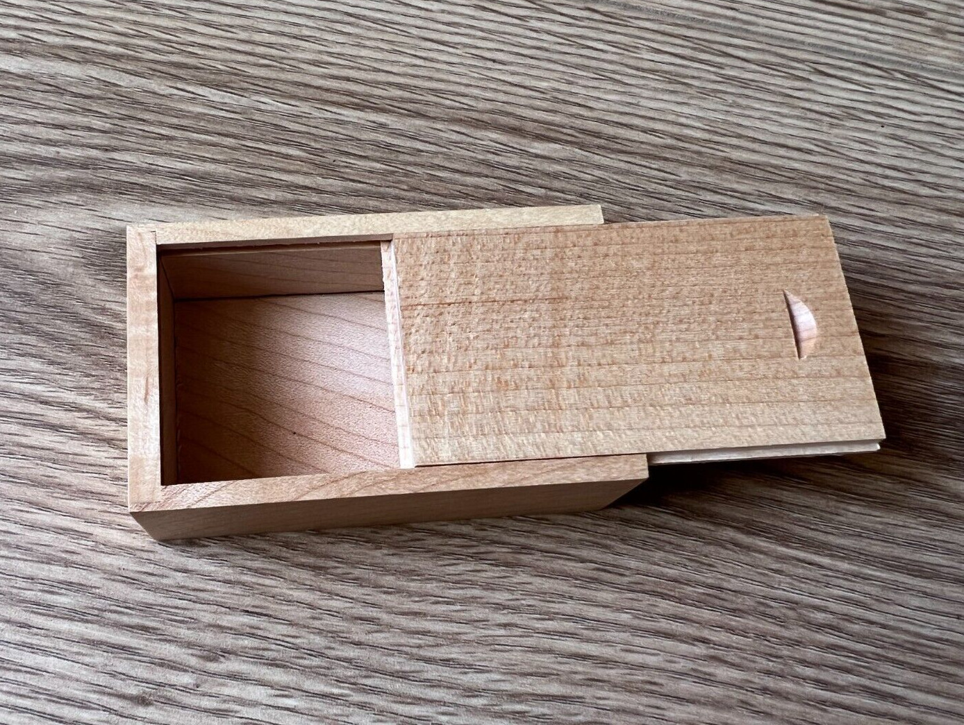 With Sliding Lid For Usb, Wedding Wooden Box Sliding Top