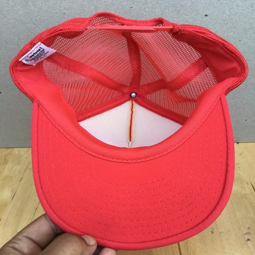 classic official drink of summer red snapback mesh hat cap coke