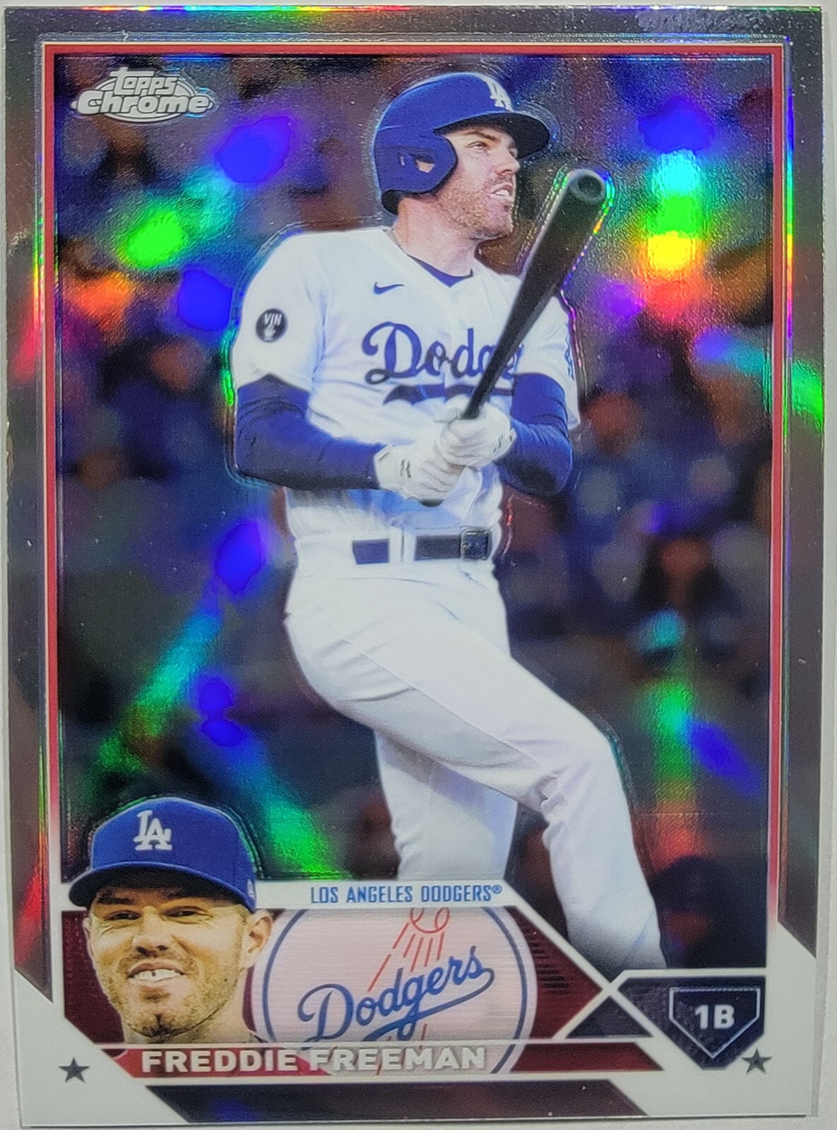 Freddie Freeman 2023 Topps Chrome Refractor #5