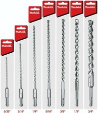 Makita 7 Piece - SDS-Plus Complete Drill Bit Set For SDS+ Rotary Hammers - De...