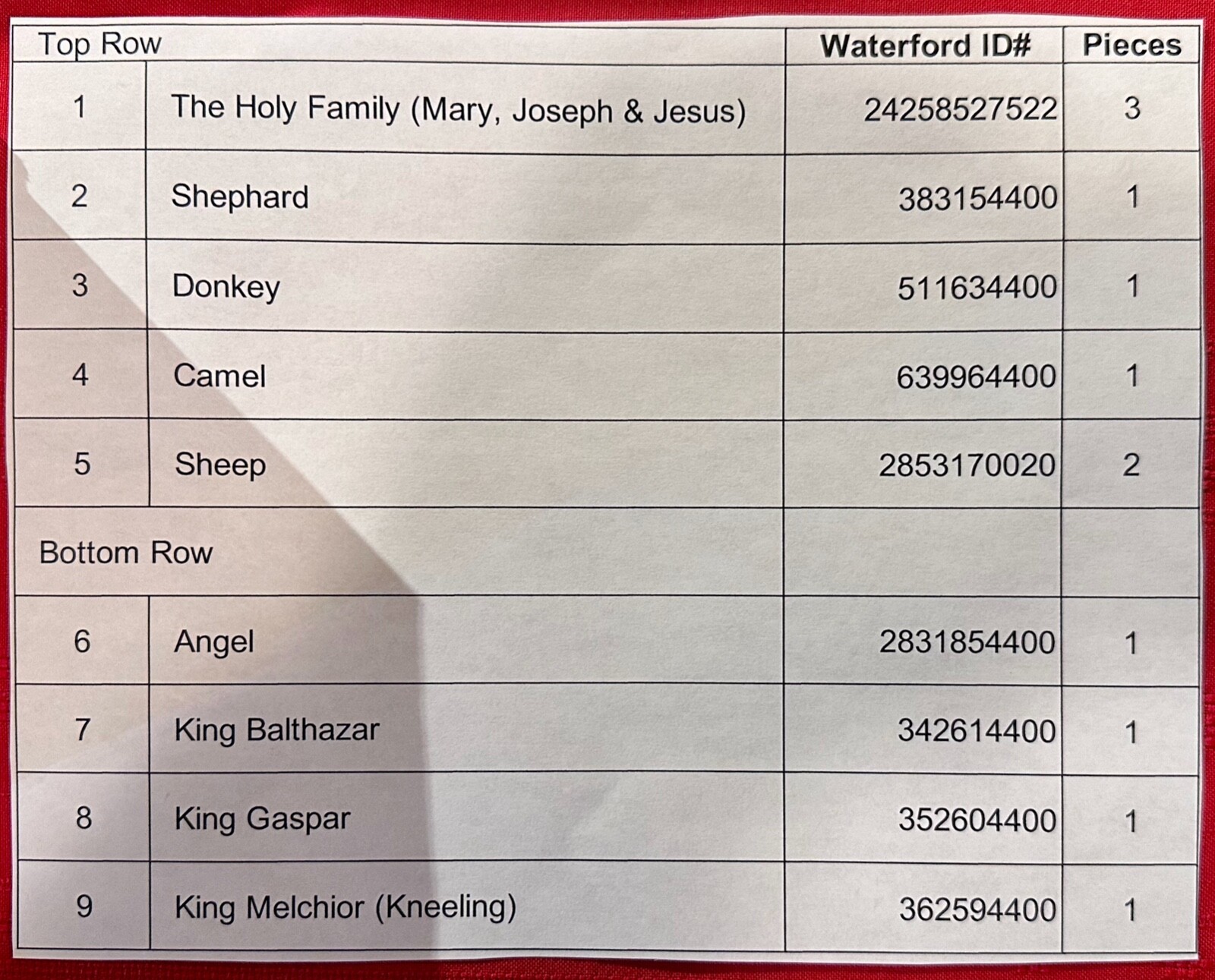 Vintage Waterford Crystal 12 Piece Nativity Set eBay