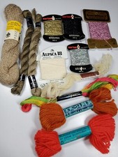 Lot of 12 Cards/Skeins Miscellaneous Embroidery/Needlework Thread Floss