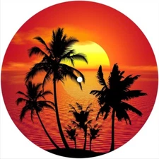 Slipmat Slip Mat for Magnavox or any 7" DJ Turntable Record Player BEACH 3 New
