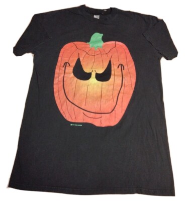 VTG 90s Halloween Pumpkin Jack O Lantern Doze Cloths Long T sleep Shirt XL
