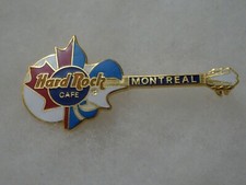Hard Rock Cafe Pin Montreal Half Maple Leaf Half Fleur De Lis Guitar 1998