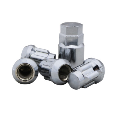 Locking Lug Nuts Wheel Locks 12x1.25 Chrome Bulge Acorn Fits Nissan - Foto 8