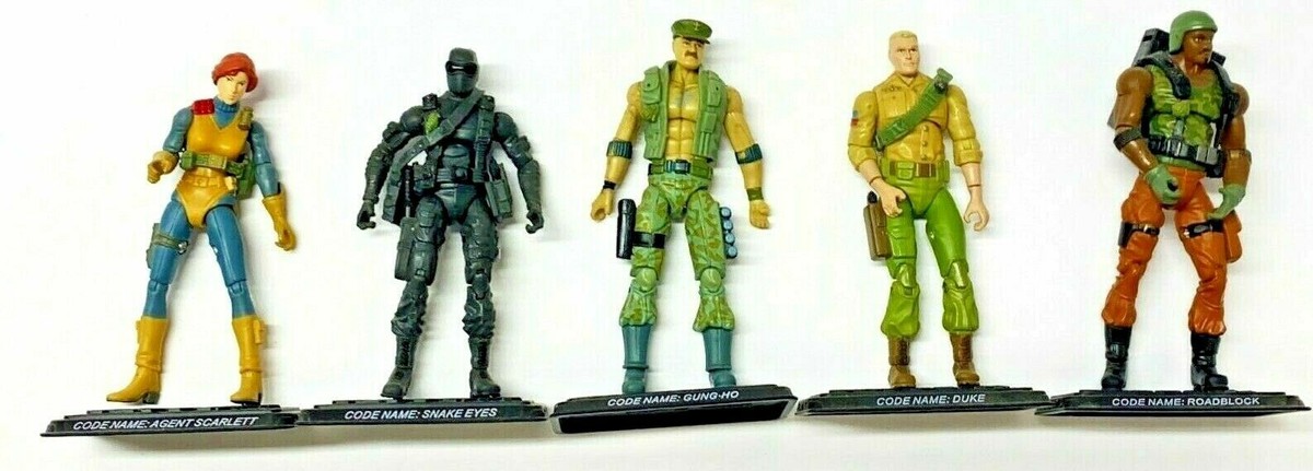 Hasbro G.I. Joe 25th Anniv. Set Duke, Scarlett, Snake Eyes