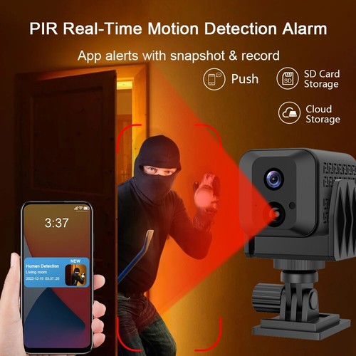 Mini Micro HD WIFI Video Camera with Audio Recorder 1080P Security Night Vision - Picture 10 of 18