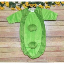 Infant 0-6 Months Pea Pod 1 Piece Bag Bunting Costume Halloween Baby Photos