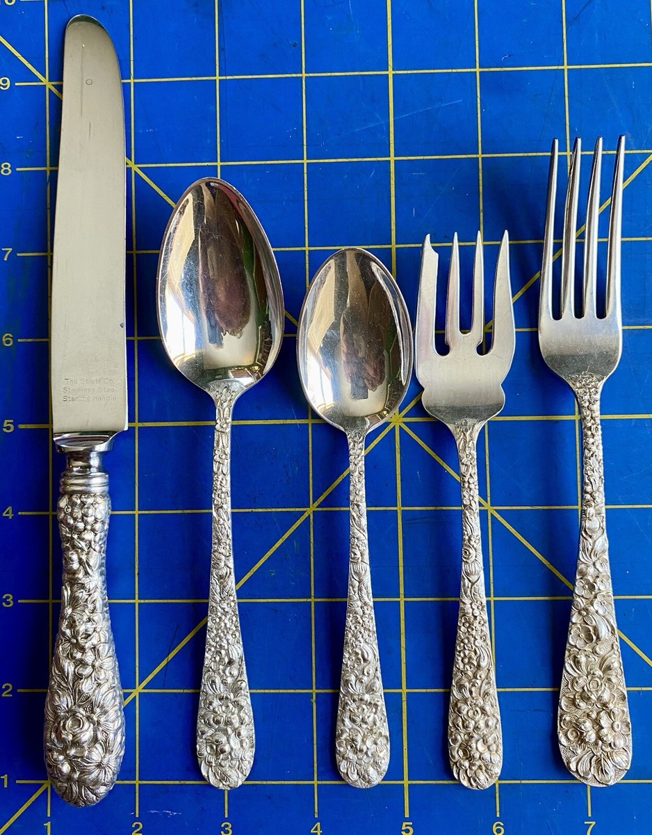 Repousse Stieff Sterling Silver Kirk Stieff Repousse Sterling