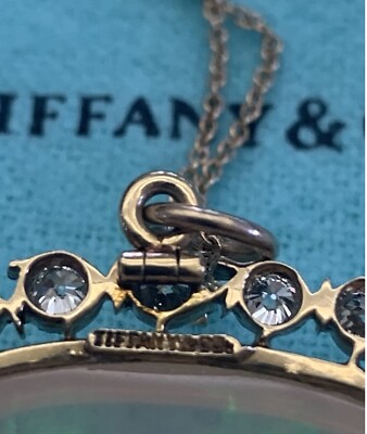 TIFFANY & CO 18K YELLOW GOLD , PLATINUM , DIAMOND & 44CT OPAL 