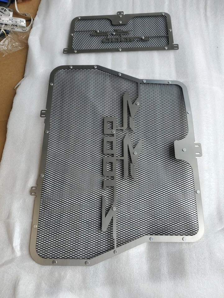 For BMW S1000 Radiator Guard Grill Oil Cooler Cover Protector 10-18 HP4 13-16 - Image 3 of 4