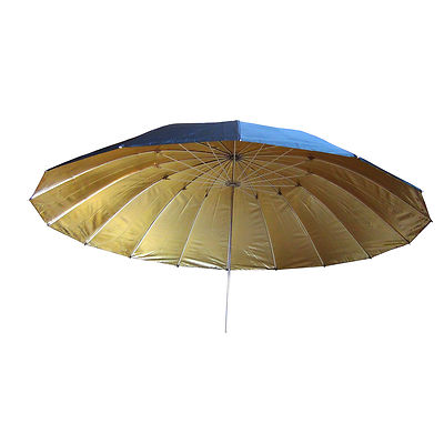 DynaSun UR02GB XXL 150cm Studio Schirm Gold-Schwarz Studioschirm Reflektorschirm