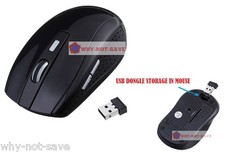 black usb Wireless Optical mouse for Dell Gateway Toshiba Chromebook Laptop PC