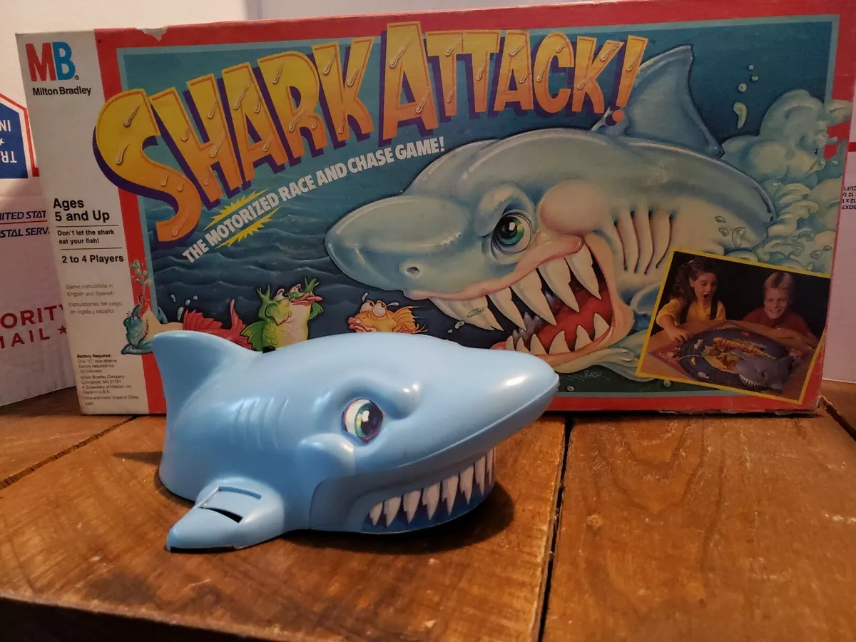 SHARK ATTACK! 1988 Motorized Board Game Works!