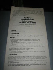 Vintage 1978 Parker Bros. Board Game Instructions
