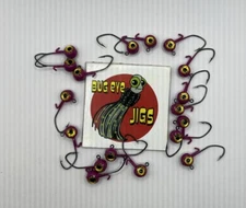 15 Pack  1/16 Oz Size 4 Sickle Hooks Jigs Heads With 3D eyes & Wire Keeper