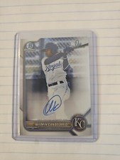 Wilmin Candelario 2022 Bowman Chrome 1st Prospect Auto