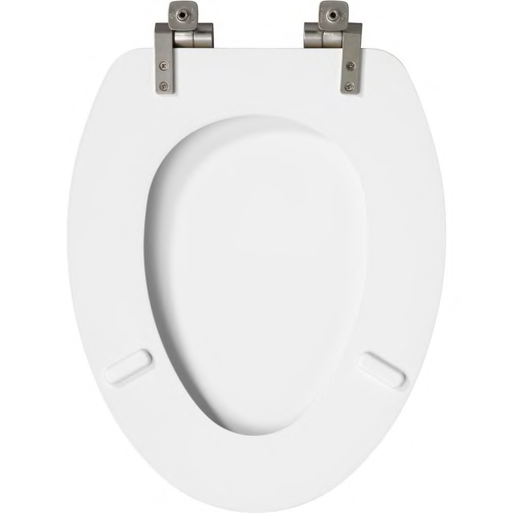 Weston Slow Close Elongated Closed Front Toilet Seat in White eBay