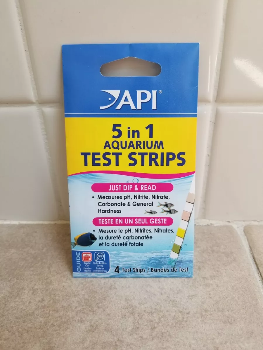 API 5-IN-1 TEST STRIPS Freshwater and Saltwater Aquarium Test