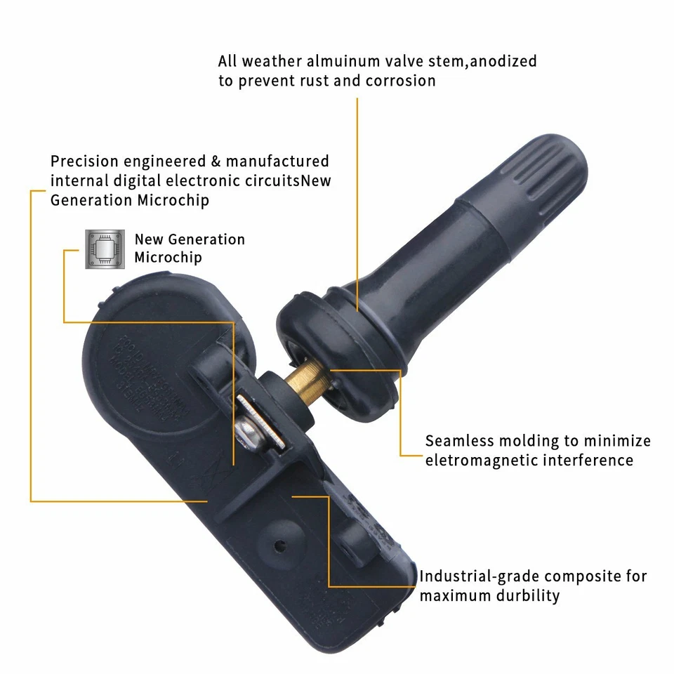 Nuevo sensor de presión de neumáticos de 315 MHz para Chevy Buick GMC GM TPMS 13586335 13598771 EE. UU. Foto 3 de 4