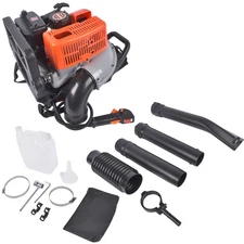 63CC 2-Stroke Backpack Leaf Blower Gasoline 665 CFM 2700W Powerful Grass Blower