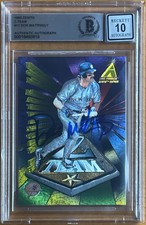 DON MATTINGLY SIGNED 1995 ZENITH Z-TEAM #17 BAS BGS AUTOGRAPH 10 AUTO GRADE RARE