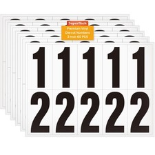 3 inch Self Adhesive Numbers for Mailbox, House Numbers, 3 inch, 60