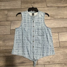 prAna Womens Sunrise Peak Top Bottom Tie Buttonup in Color Blazer Sz Small NEW