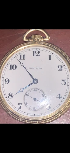 Antique 1900s Hamilton 23 Jewel Mechanical Pocket Watch 920 USA
