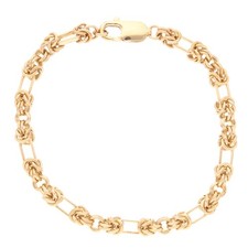 9Carat Yellow Gold 8" Etruscan Bracelet (5mm Wide)
