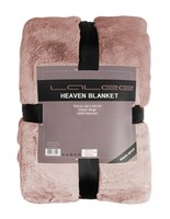 Kuscheldecke 150X200 Cm Kunstfelldecke Sofadecke Wohndecke Flauschig Pink
