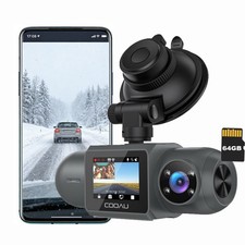 COOAU 2.5K Dashcam Auto Vorne Innen mit 32GB SD-Karte 24H Parküberwachung WDR