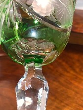 Josephinenhütte Glas Kelch Neuwertig Handschliff Antik