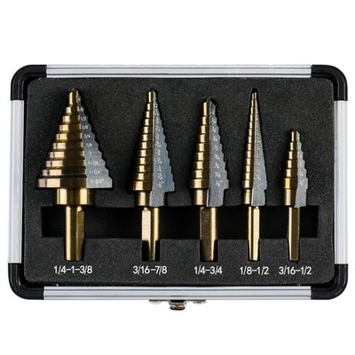 Versatile High Speed Steel Step Drill Set
