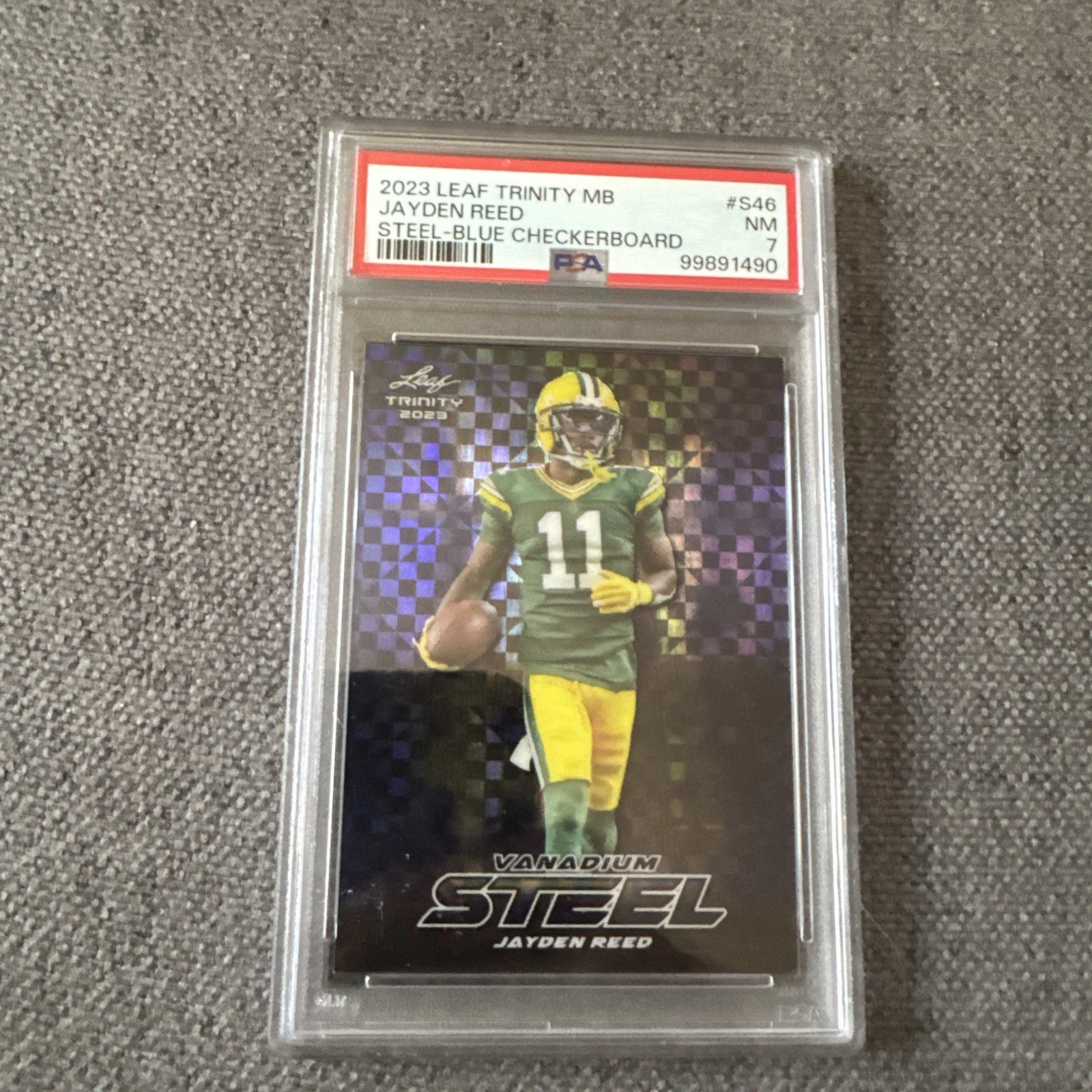 Jayden Reed Leaf Trinity Mega Box Steel #S46 Blue Checkerboard