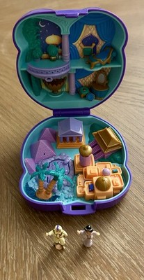 Vintage Polly Pocket Disney Aladdin & Jasmine Playcase Bluebird