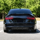 Gloss Black PSM Highkick Duckbill Trunk Spoiler For 2012-2018 Audi A6 S6 C7 C7.5