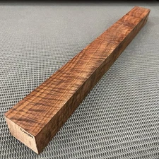 CW384 Curly Claro Walnut Cluster Burl Billet Knife Handle Game Call 27.25"