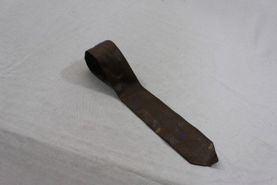 Cravatta Uomo In Vera Pelle Di Agnello Marrone &ndash; Elegante, Slim, Regolabile &ndash; Fatta A Mano India
