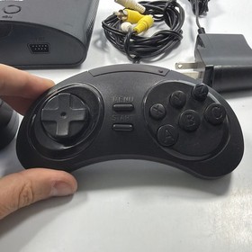 At Games Sega Genesis Console 80 Titles 2 Controllers AV & Power Adapter Tested