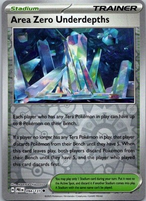Area Zero Underdepths SV: Prismatic Evolutions 094/131 NM Reverse Holo