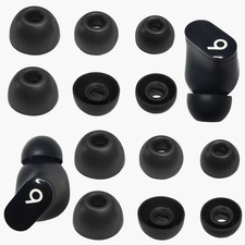 Luckvan Silicone Ear Tips for Beats Studio Buds Replacement Earbuds Black