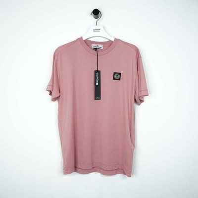 Stone Island Pink Patch Logo T-Shirt UVP 165£