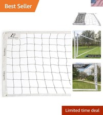 Tournament Quality 32' x 3' Volleyball Net - Includes Cables, Heavy-Duty Design