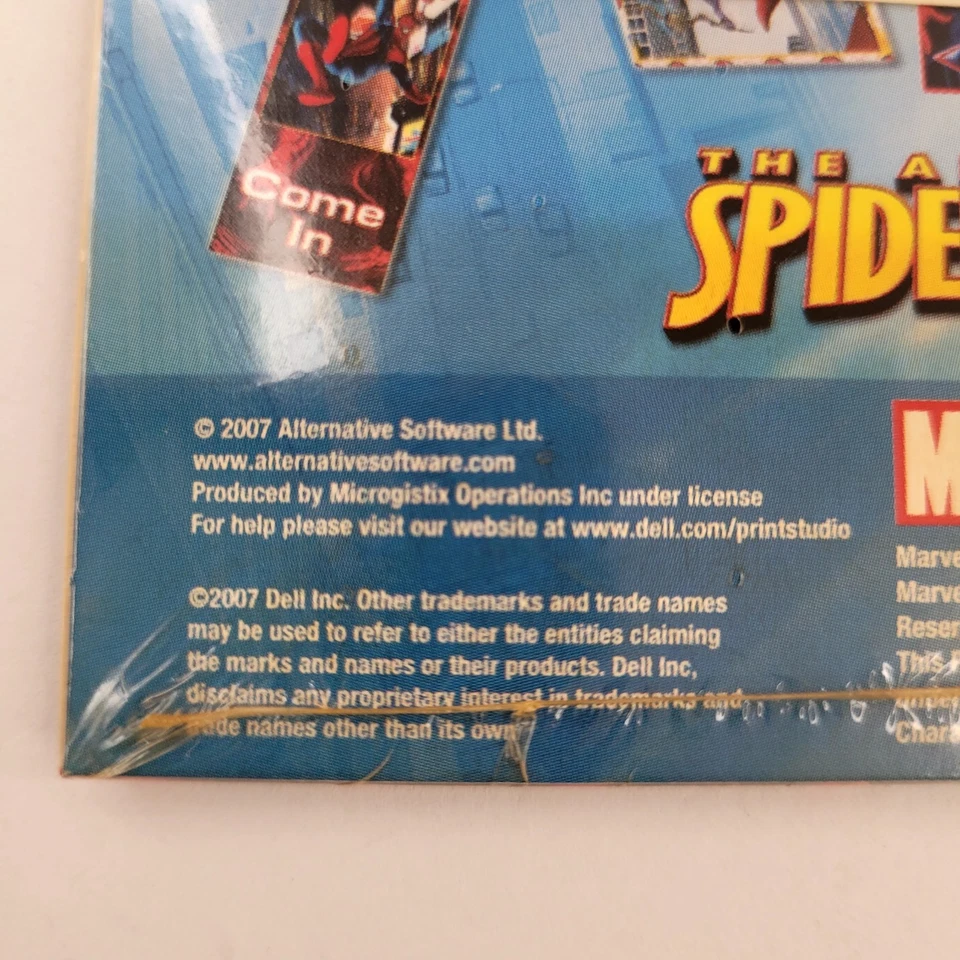 Marvel Amazing Spider-Man Print Studio 2007 Sealed Dell PC DVD ROM - Image 2 of 4