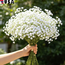50  Babys Breath Artificial Flowers Fake Babys Breath Flowers for Wedding Floral